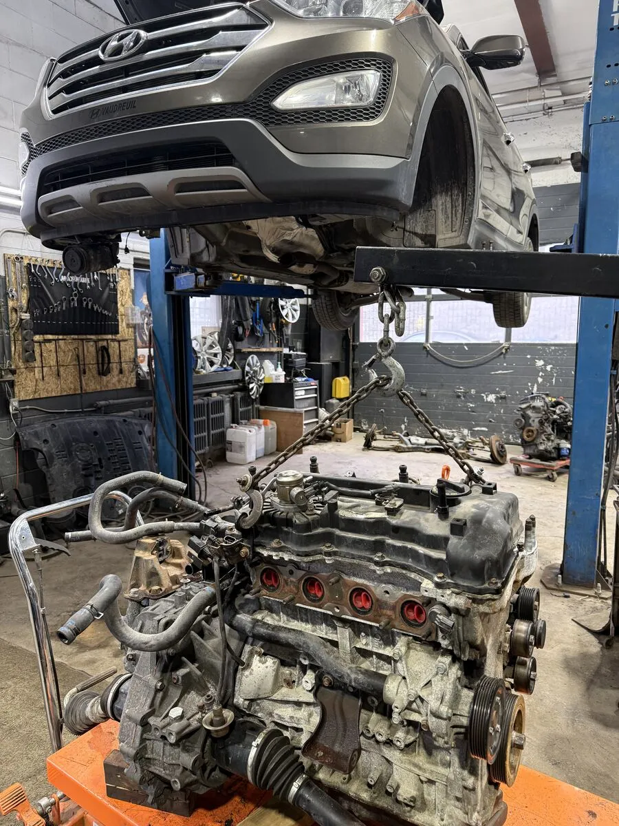Hyundai Santa Fe Sport 2014 — Moteur remplacé après des cognements et une perte de puissance