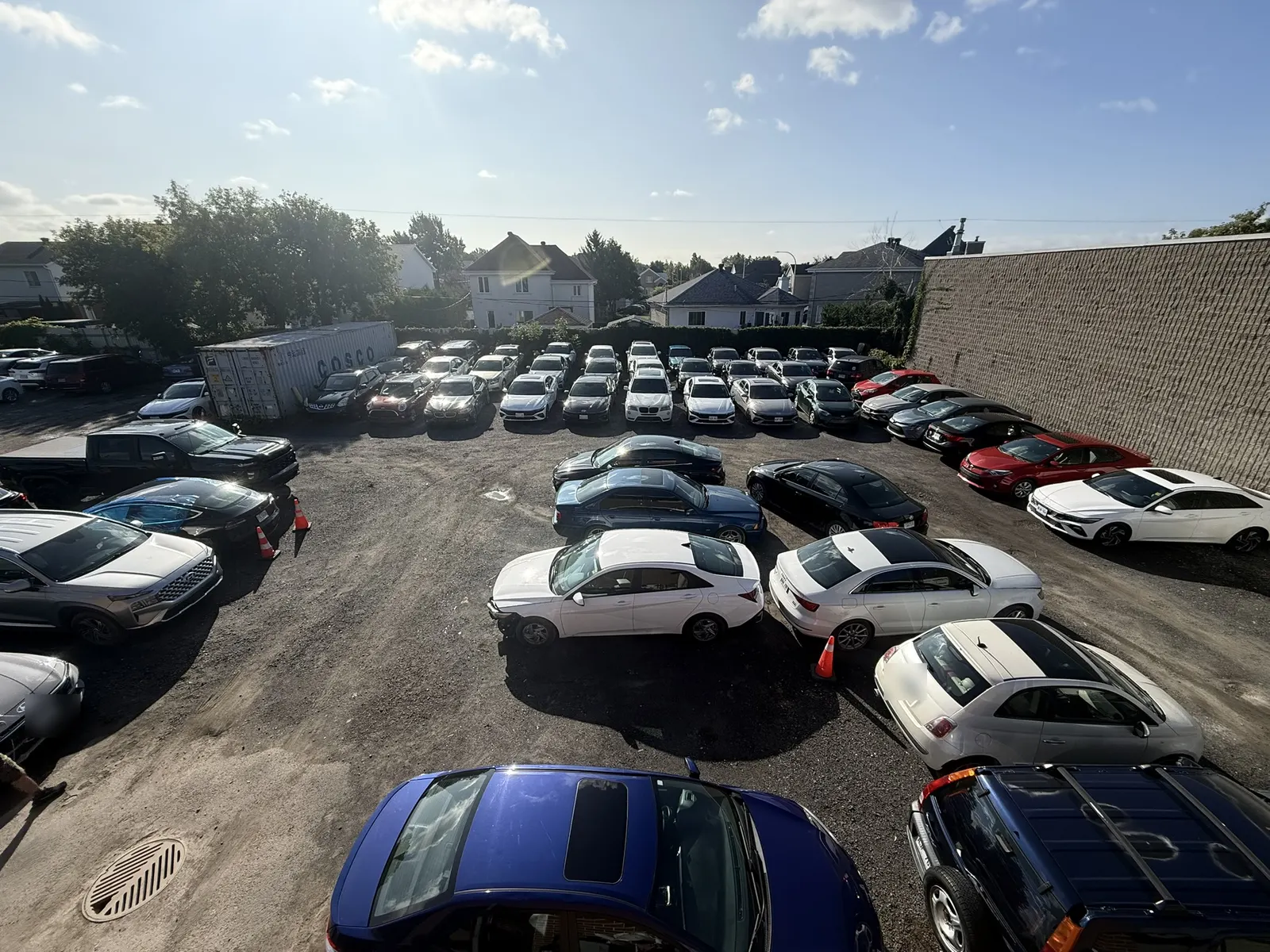 Aerial view of the Road Refined lot in Saint-Hubert